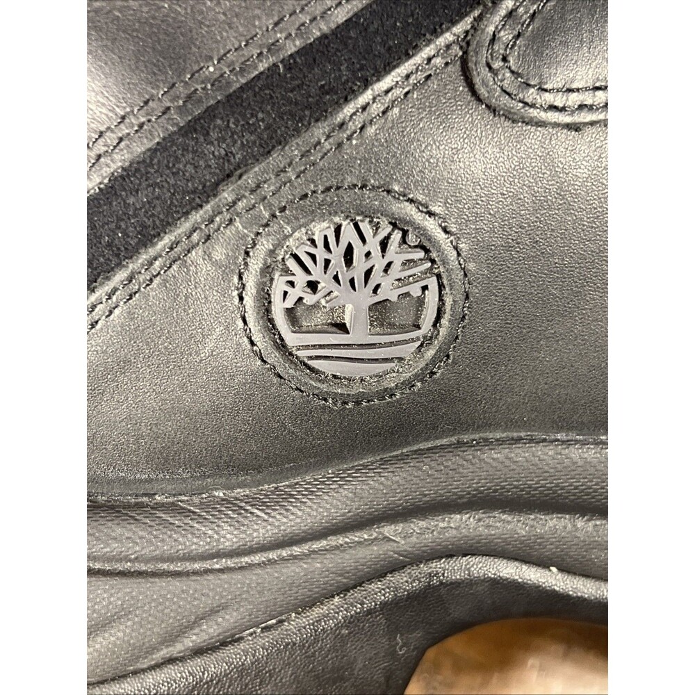 Men Timberland Ledge Black Leather Lace Up Waterproof Hiking Boots 12122 Size 13 - Picture 8 of 9